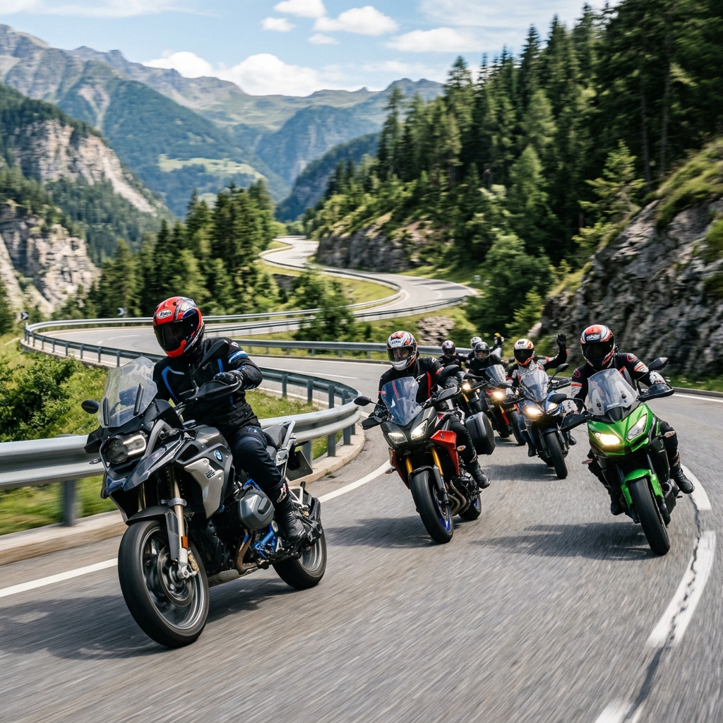 Buddies Unleashed riders on a South India group motorcycle ride near Coimbatore